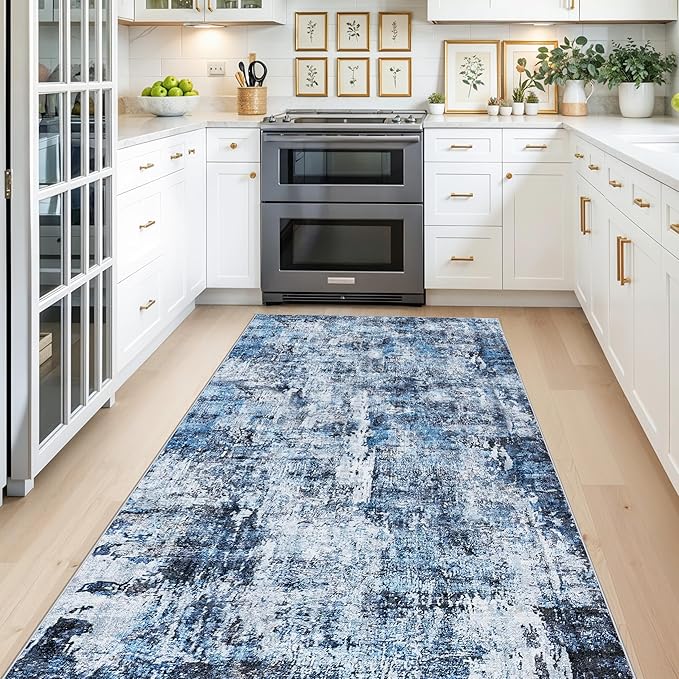 4x8 Washable Area Rug – Non-Slip Rubber Backed Indoor Rug - Image 3