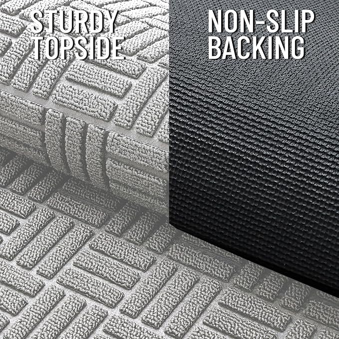 OLANLY Front Door Mat Outside Entrance 47x32, Heavy Duty Sturdy Natural Rubber - Image 4