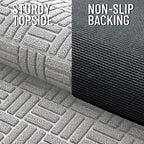 OLANLY Front Door Mat Outside Entrance 59x23, Heavy Duty Sturdy Natural Rubber - Image 4