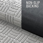 OLANLY Front Door Mat Outside Entrance 59x34, Heavy Duty Sturdy Natural Rubber - Image 4