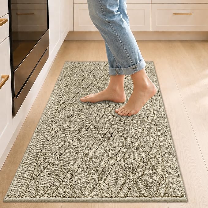 COSY HOMEER Kitchen Rugs 24"x35" Non-Slip Washable Kitchen Mats by COSYHOMEER