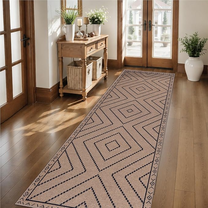 Tangsoo Easy Jute Rug 2.6x10 Washable Runner Rug by Tangsoo