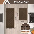COSY HOMEER 48x20 Inch/30X20 Inch Kitchen Rug Mats Made of 100% Polypropylene 2 - Image 6