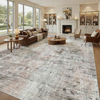 Soalmost 10x14 Area Rugs for Living Room, Non Slip Machine Washable Vintage Rugs - Image 2