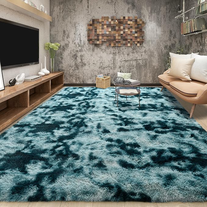 Tepook Soft Fluffy Rugs for Bedroom, 4x6 Area Rug for Living Room, Modern - Image 3