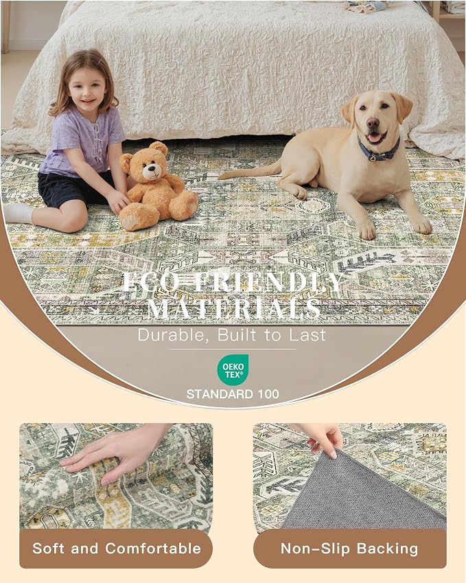 Madane Washable Runner Rug - Image 5