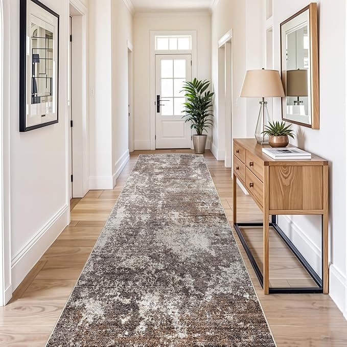 4x10 ft Rug for Wide Hallway – Non-Slip Washable Large Carpet Runner for - Image 3