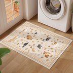 DUKINO 2x3 Entryway Rug, Washable Small Door Mat Indoor Entance Lightweight - Image 3