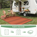 GENIMO Outdoor Rug for Patio Clearance, Reversible Plastic Camping Rugs - Image 7