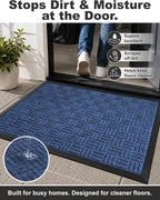 Mibao Front Door Mat Outdoor Entrance, Waterproof Dirt Trapper Doormat - Image 4