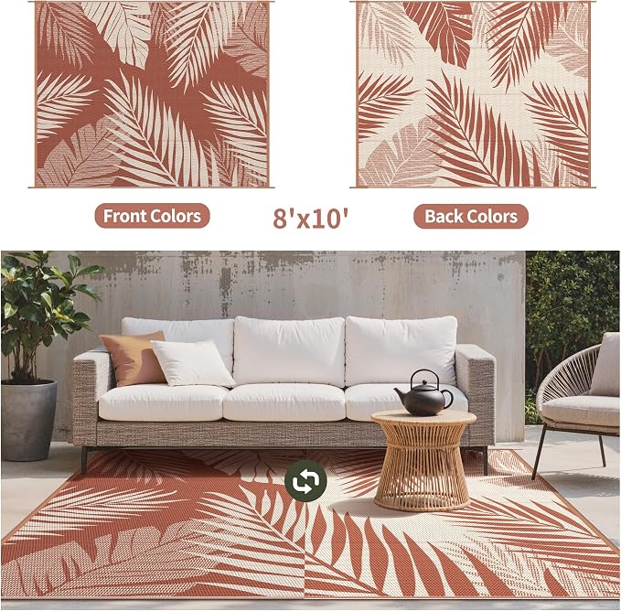 GENIMO Outdoor Rug 8' x 10' Waterproof - Image 2
