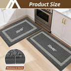 COSY HOMEER Kitchen Rugs Non-Slip 20x30/20x48 Inch Thick Polypropylene Standing - Image 8