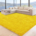 5x7 Yellow Area Rugs for Living Room, Fluffy Shag Rug for Bedroom Nursery by Unknown