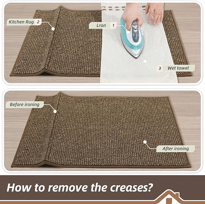 BEQHAUSE Kitchen Rugs 24"x36", Non-Slip Kitchen Mats - Image 9