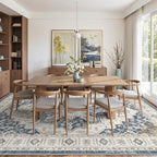 befbee 8x10 Area Rug for Living Rooms, Stain Resistant Neutral Washable Rugs - Image 8