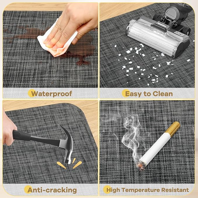 BesWin Office Chair Mat for Hard Floors, Computer Chair Mat for Rolling Chair - Image 8