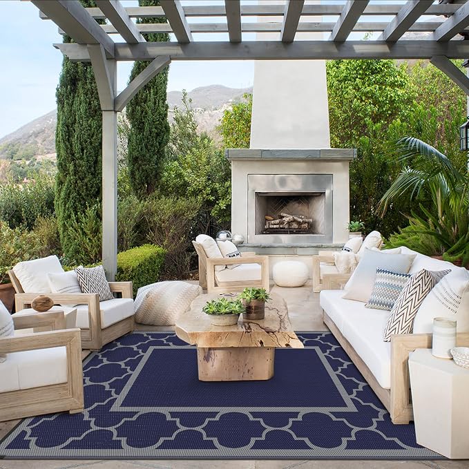 GENIMO 4 ' x 6 ' Outdoor Rug for Patio Clearance, Waterproof Indoor Outdoor - Image 7
