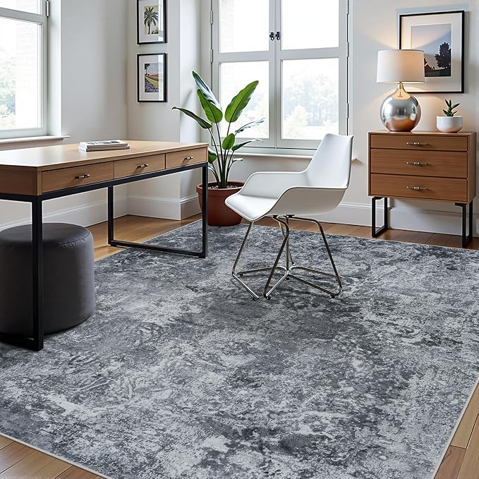 8x10 Area Rugs for Living Room Rug Washable: Abstract Large Rug for Dining Room - Image 9