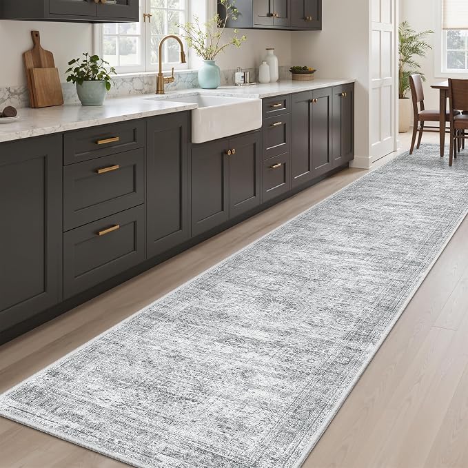 Runner Rug 2'6" x 12' Washable Non-Slip Runner Rugs - Image 3