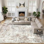 10x13 Area Rug Living Room: Washable Large Abstract Modern Soft Rugs Stain by LOONGRUG