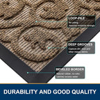 Smiry Welcome Door Mat Outside Entrance, Heavy Duty Trap Dirt and Moisture Easy - Image 4