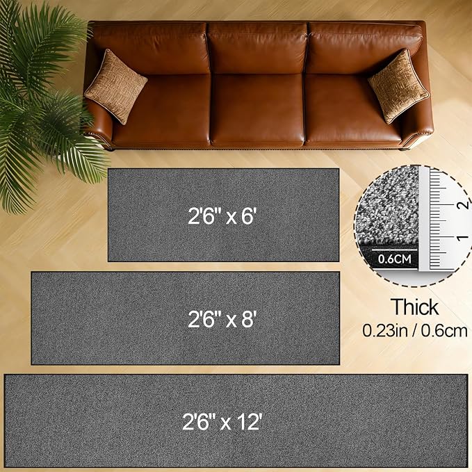 Runner Rug with Non Slip Rubber Backing, Washable Soft Floor Carpet - Image 4