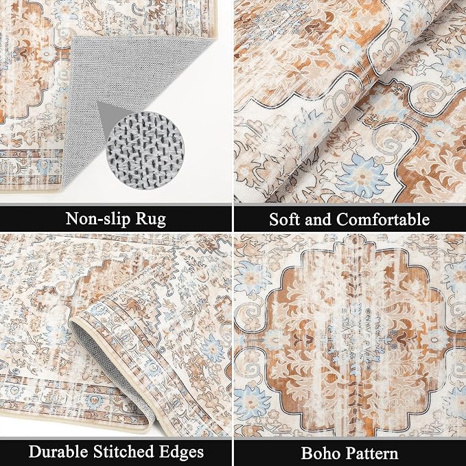 Ileading Boho Kitchen Rugs Sets 3 Piece - Image 4