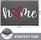 CozyBounty Black Door Mat Welcome Mats Home Non-Slip Doormat - Image 3