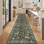 DUKINO 3x12 Runner Rug, Non Slip Animal Print Runner Rug - Image 3