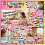 Kids Rugs for Playroom 4.5x6 Feet, Educational ABC Rug, Alphabet Number Animal - Image 4