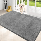 PURRUGS Dirt Trapping Door Mat 34" x 59", Non-Slip Machine Washable Entryway Rug by PURRUGS