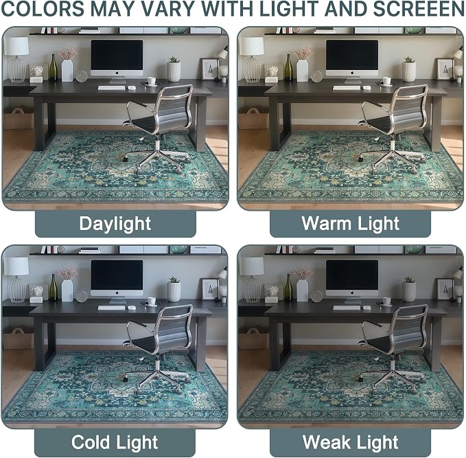 36"x48" Office Chair Mat for Hardwood Tile Floor, Under Desk Carpet Protector - Image 6