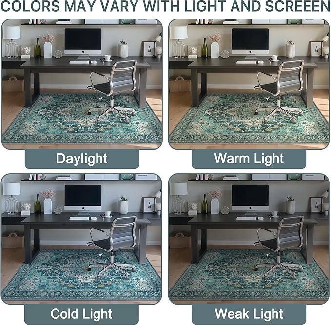36"x60" Office Chair Mat for Hardwood Tile Floor, Under Desk Carpet Protector - Image 6