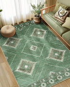 BESTSWEETIE Area Rug 9x12 Rug Machine Washable Non-Slip Low Pile Print Pattern - Image 8