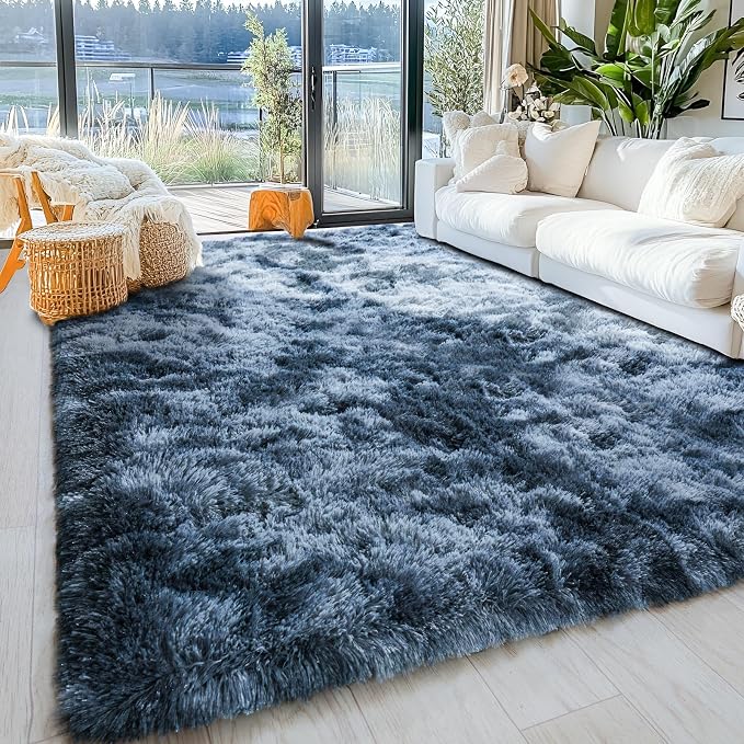 Area Rugs for Living Room 6x9, Ultra Soft Fluffy Rug for Bedroom, Modern Shaggy - Image 7