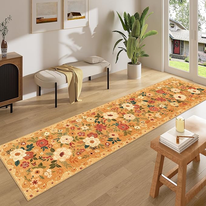 DUKINO 2x8 Runner Rug for Hallway, Washable Kitchen Runner Rug - Image 3