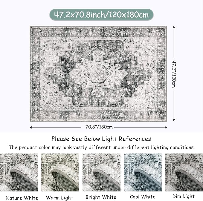 Moynesa Ultra-Thin Washable Area Rug - Image 2