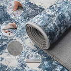Area Rug 9x12 Living Room: Large Washable Rug - Image 7
