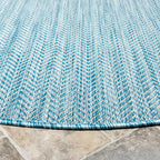 SAFAVIEH Outdoor Round Rug 5'3" - Image 3