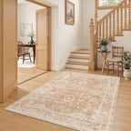 Madane Washable Area Rug 4x6, Low Pile Stain Resistant Vintage Area Rugs - Image 3