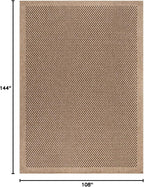 CAMILSON Easy Jute Rug 9x12, Indoor Outdoor Natural Color Fiber Area Rugs - Image 2