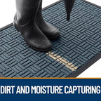OLANLY Front Door Mat Outside Entrance 71x47, Heavy Duty Sturdy Natural Rubber - Image 3