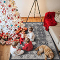 4x6 Living Room Area Rugs: Washable Non-Slip Boho Decorative Rugs by HYHAOYUNLAI