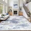 8x10 Area Rugs, Abstract Morden Soft Washable Rug, Non-Slip Low Pile Rugs by Yarooge