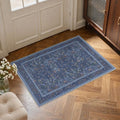 GENIMO 2x3 Washable Rug Non Slip Low Pile Entryway Rug, Modern Floral Foliage by GENIMO