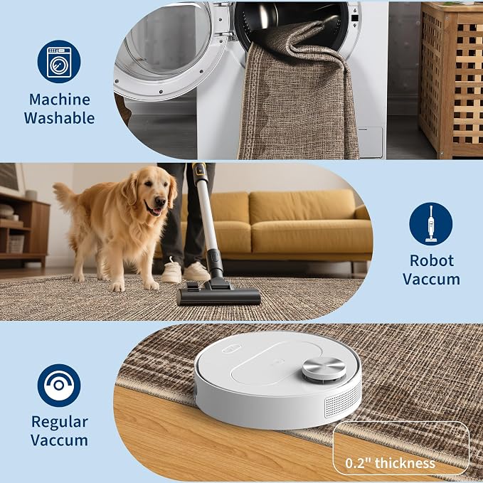 GarveeHome 4x6 Rug Non-Slip Washable Low-Pile Carpet - Image 6