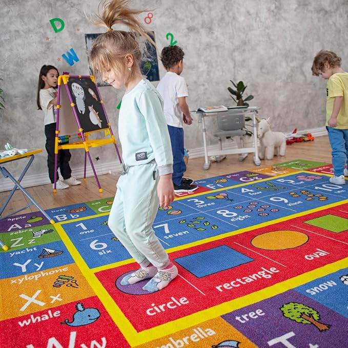 KC Cubs: Educational Rug: ABC Alphabet, Numbers & Shapes - Image 6