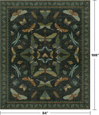 Hazo Haus 7x9 Insect Dark Green Rugs - Image 2
