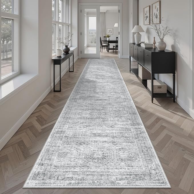 Soalmost Runner Rug 2x12 Washable Non-Slip Hallway Runner Rugs - Image 3