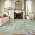 Soalmost 7x10 Area Rug for Living Room Washable Abstract Vintage Soft Thin by Soalmost